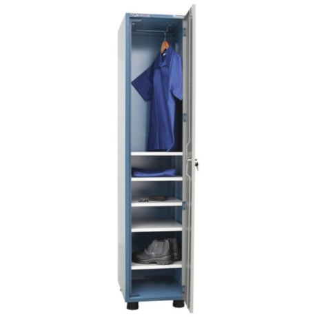 Armário Roupeiro Aço de 1 Porta e com 5 Prateleiras AM-63 MARCON-9c06fdd1-352c-4f78-8fc4-985cbe66cff1