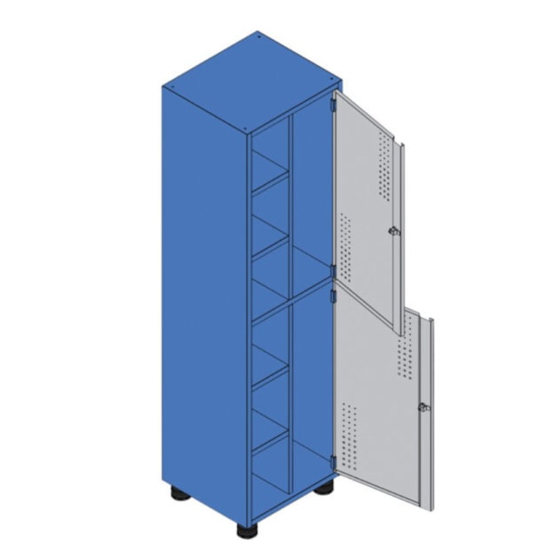 Armário Roupeiro Grande de 2 Portas com 2 Compartimentos AM-84 MARCON-80646eea-16a1-49e1-bd3d-9c0c7477ceb6