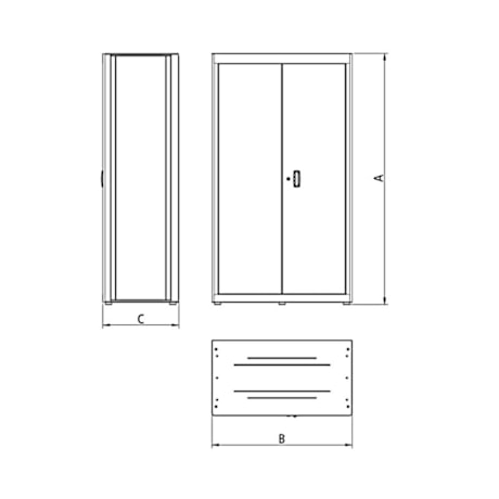 Armário Vertical para Ferramentas com 2 Portas 44955010 TRAMONTINA PRO-a9580b78-c438-4a74-9fb0-cdc7b3d85fbf