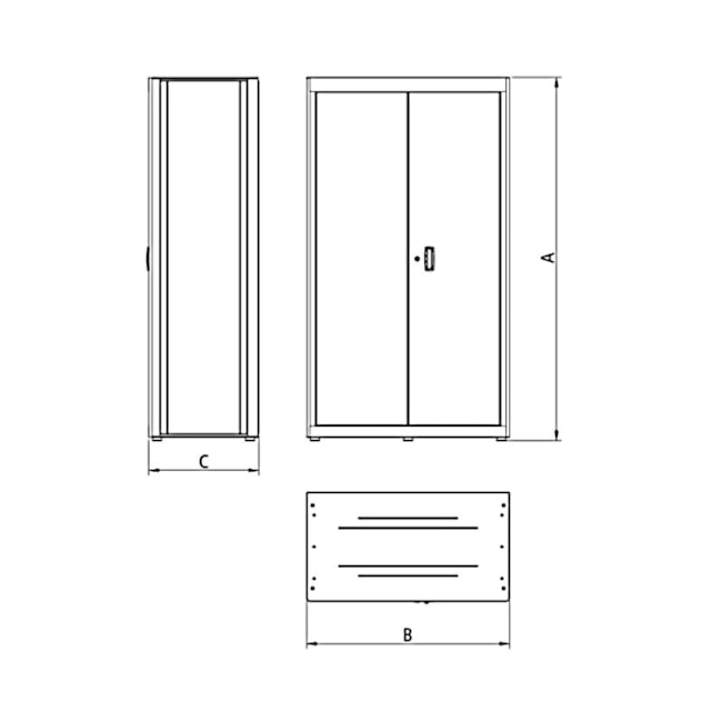 Armário Vertical para Ferramentas com 2 Portas 44955010 TRAMONTINA PRO-fd30cb9b-c6a9-4bde-ad7a-102519140379