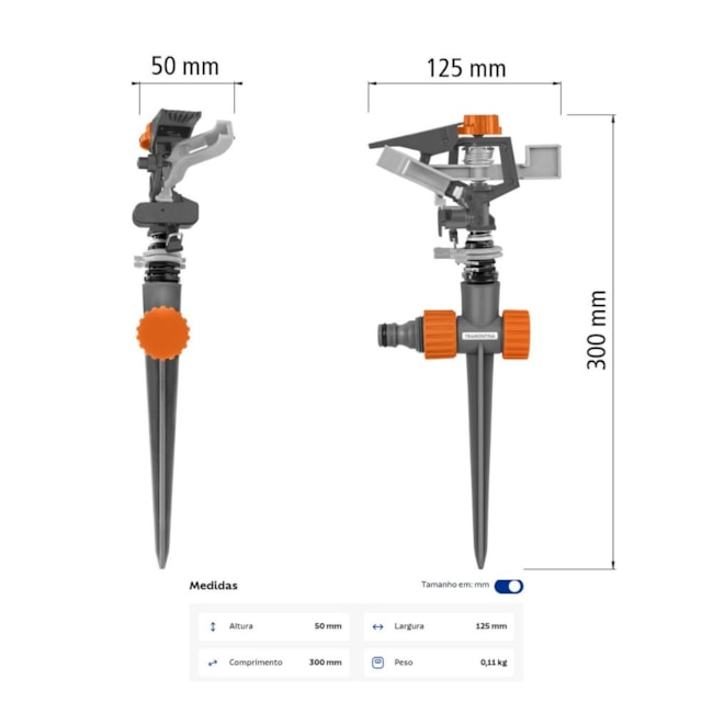 Aspersor de Impulso Setorial para Engate Rápido 78527500 TRAMONTINA-aebded56-a801-4605-8ea9-d4e34f079561