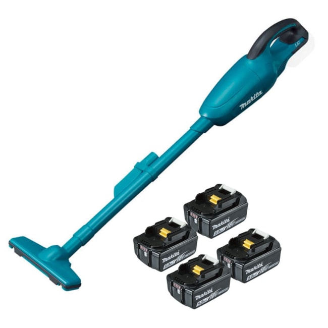 Aspirador de Pó 0.65 Litros 18V com 4 Baterias 5.0Ah sem Carregador DCL180Z MAKITA-85d11ef6-2b2b-41c6-a6be-4c7adf949c50