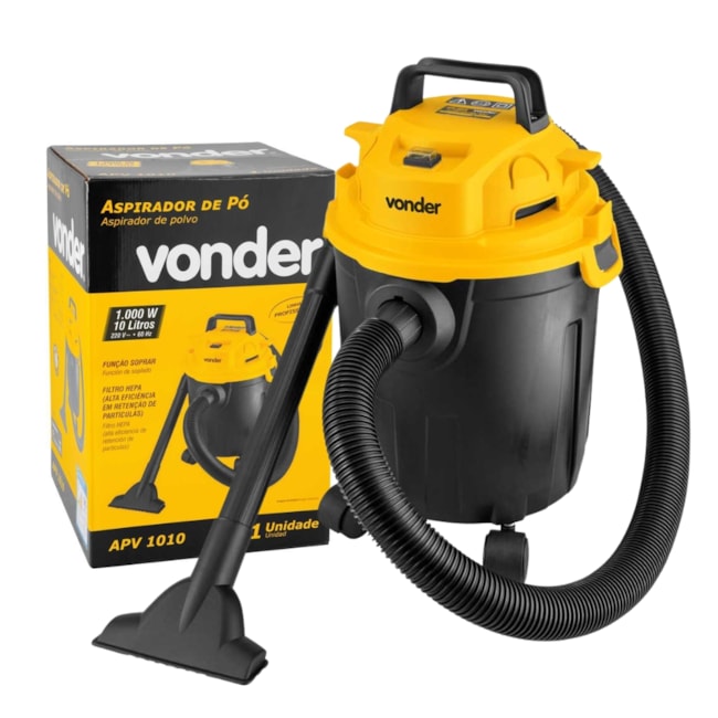 Aspirador de Pó / Água 10 Litros 1000W APV 1010 VONDER-beab0c35-6b07-478e-bc2f-cf0232d57f0a