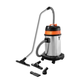 Aspirador de Pó e Líquido Inox 30 Litros 1400W 44981/020 TRAMONTINA PRO
