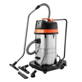 Aspirador de Pó e Líquidos 80 Litros 2400W Inox 449830 TRAMONTINA PRO