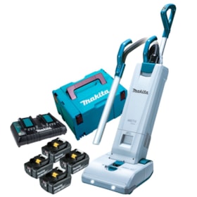 Aspirador de Pó Vertical 5 Litros 36V com 4 Baterias 18V 5.0Ah Carregador Duplo e Maleta DVC560Z MAKITA