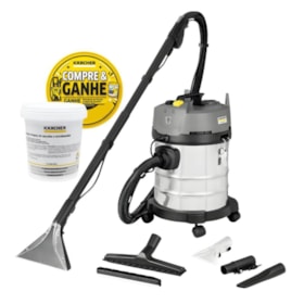 Aspirador Extrator de Pó 1600W 20 Litros Monofásico PUZZI 4/20 CLASSIC KARCHER Ganhe Detergente em Pó para Carpete e Estofado 800g