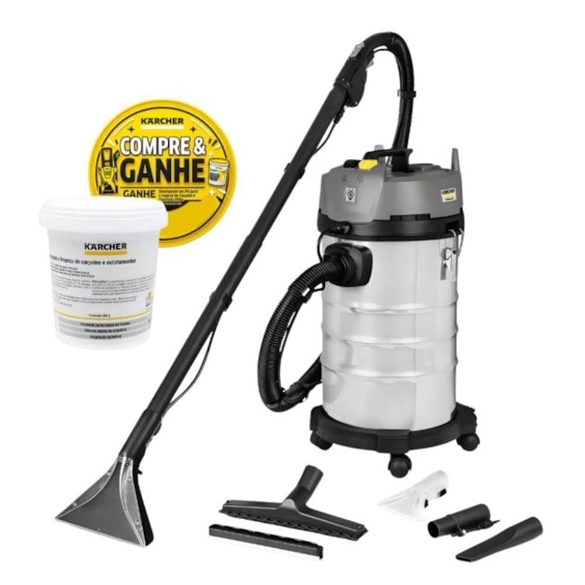 Aspirador Extrator de Pó 1700W 30 Litros Monofásico PUZZI 4/30 CLASSIC KARCHER Ganhe Detergente em Pó para Carpete e Estofado 800g-60e99b5c-c31d-42c4-af42-aa1fa3e69699