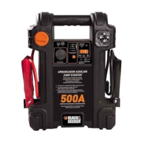 Auxiliar de Partida Arrancador 12V 500Ah Carregador Bivolt com Maleta JS500S-BR BLACK DECKER