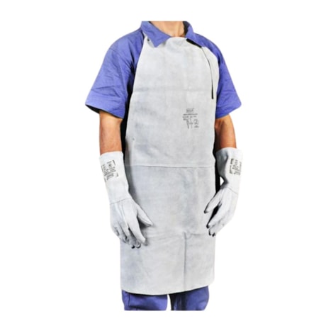 Avental de Raspa sem Mangas Tipo Açougueiro (Soldador) com Costura 120x60cm CA 13989 AV-12060CE ZANEL-655b9741-7210-44ef-834f-5e18c65f6ba4