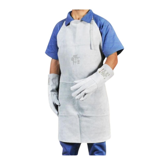 Avental de Raspa sem Mangas Tipo Açougueiro (Soldador) sem Costura 120x60cm CA 13989 AV-12060SE ZANEL-244f0109-53e3-41ff-ba9c-04876a42477d