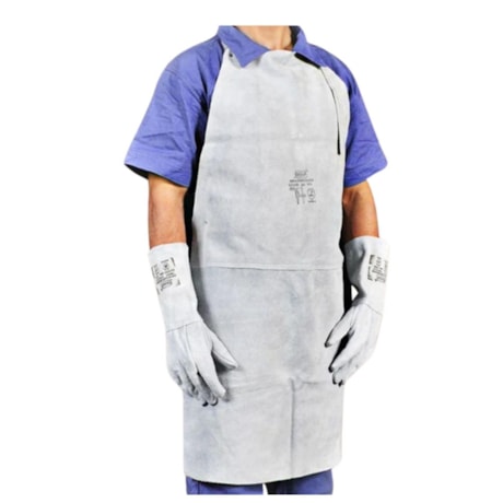 Avental de Raspa sem Mangas tipo Açougueiro (Soldador) sem Costura 60cmx1.00mt CA 13989 AV-10060SE ZANEL-996d23d9-0f07-4d49-b6f6-3b7fe002d761
