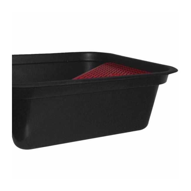 Bacia Quadrada Plástica Coletora de Óleo com Tela 10 Litros 2038 LUPUS-6be10f37-2dd4-4f2a-ab90-4eca8f1fdec6
