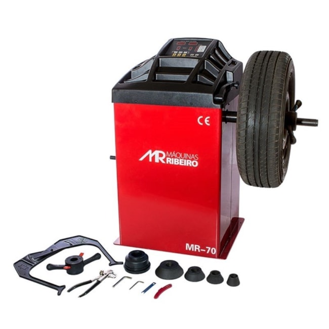 Balanceadora de Rodas Motorizada Vermelho MR70 MÁQUINAS RIBEIRO-530b5a3b-87f0-4adc-9324-9e626a1de75c