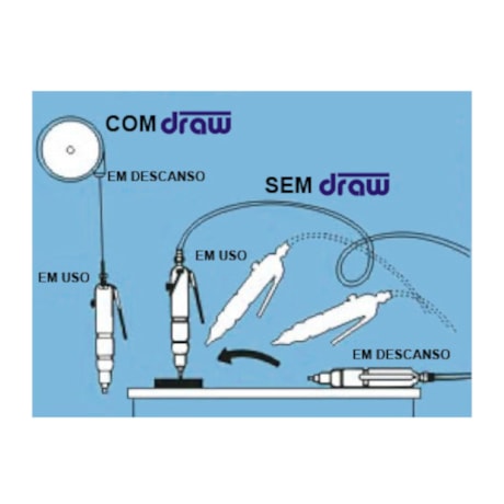 Balancim Industrial de Mola 4 Kg a 8 Kg para Ferramentas Pneumáticas P-8 DRAW-9cc7c3ec-e25e-44e4-b33b-ffc9598e4fff