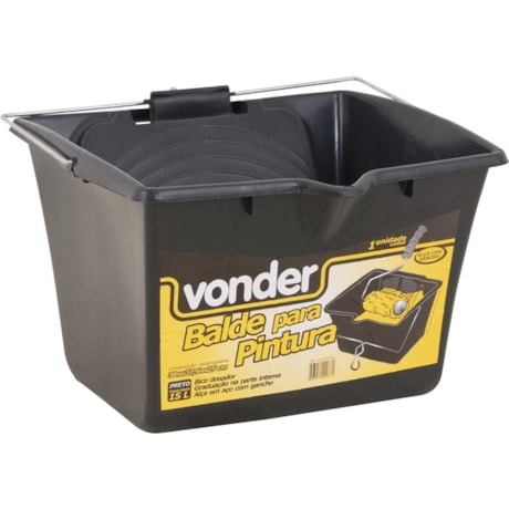 Balde Caçamba para Pintura 15 Litros Preto 3315015010 VONDER-5c5960c8-14ff-4c05-808b-e8cef41a3458
