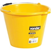 Balde de Plástico Extraforte 12 litros Amarelo 3315012002 VONDER