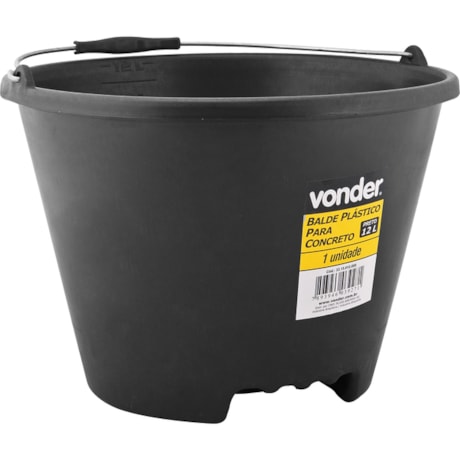 Balde Plástico para Concreto 12 litros 3315012000 VONDER-8e419353-df78-4b96-bab3-6b9dd1b9d9bc