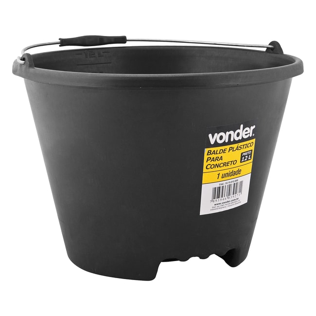 Balde Plástico para Concreto 12 litros 3315012000 VONDER-c9227122-9418-4f7a-b0c0-83c4edf626a2