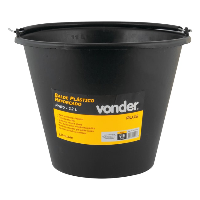 Balde Plástico para Concreto Reforçado 12 Litros 3315012100 VONDER-bb7e13f5-bdd3-48a8-91ca-3404ca998e0f