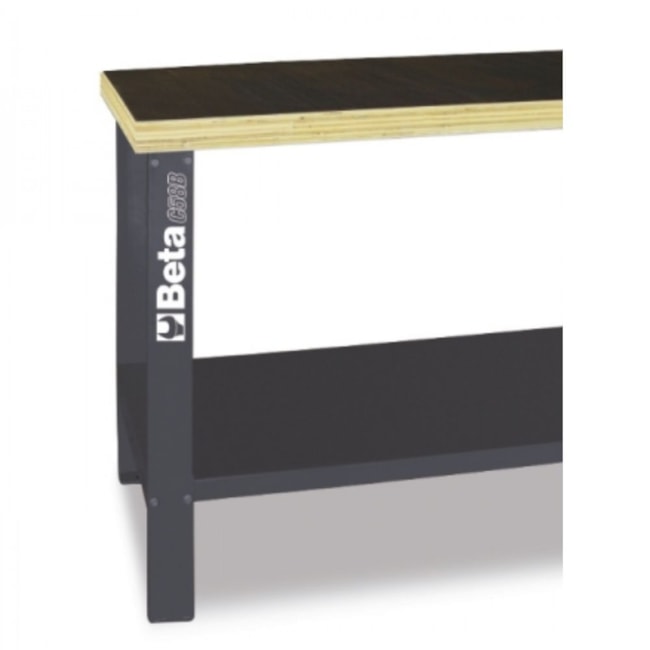 Bancada Aberta 1500mm Tampo Madeira Cinza C58B-G BETA-38705a32-aebe-432a-a905-ca7afaaaee1b