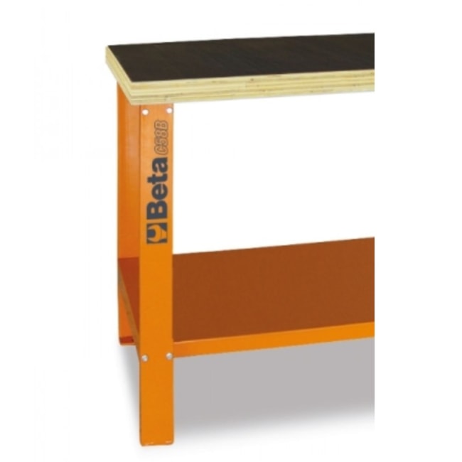 Bancada Aberta 1500mm Tampo Madeira Laranja C58B-O BETA-80644f21-4a24-4dbc-bc3d-c56bbd2bc254