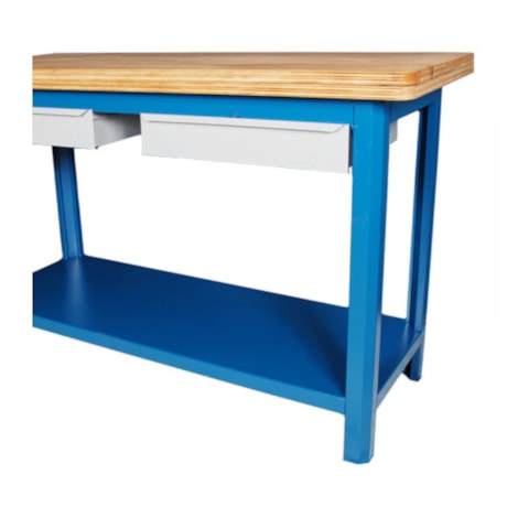 Bancada Aberta com 2 Gavetas e Tampo Compensado Azul 152CD FERCAR-d0bf8aad-8e52-4fe4-980d-9477b5a7b7ef