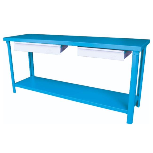 Bancada Aberta com 2 Gavetas e Tampo de Aço Soldada 202A FERCAR-e968c467-834e-49f9-a6bb-f04fc6775642