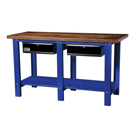 Bancada Aberta com 2 gavetas Tampo em Madeira Azul 44954240 TRAMONTINA PRO-c3757f59-d44b-4793-8650-f31014ee520f