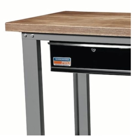 Bancada Aberta com 2 gavetas Tampo em Madeira Cinza 44954440 TRAMONTINA PRO-349542d9-9351-484b-85cf-2bd5c5b11b98