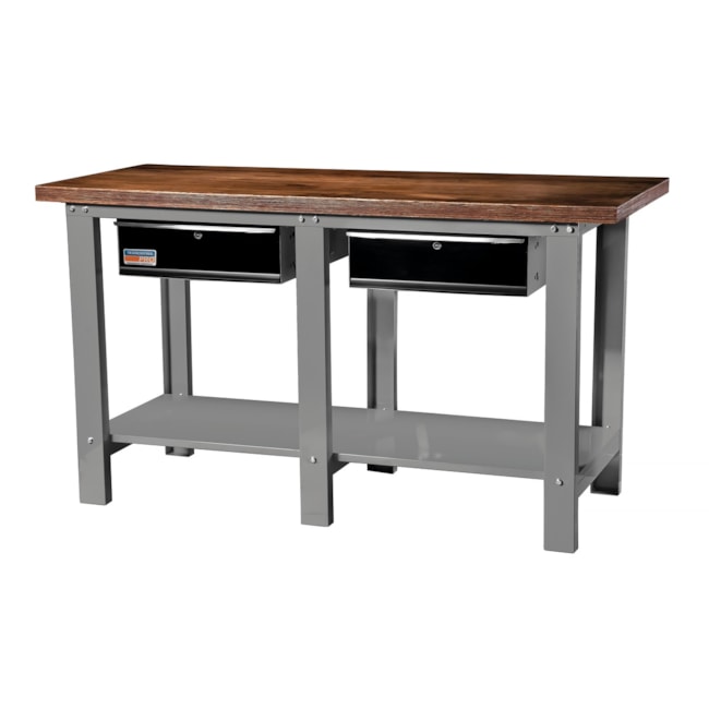 Bancada Aberta com 2 gavetas Tampo em Madeira Cinza 44954440 TRAMONTINA PRO-c50ffe30-6746-46ba-9d35-8fa6a7df00bb