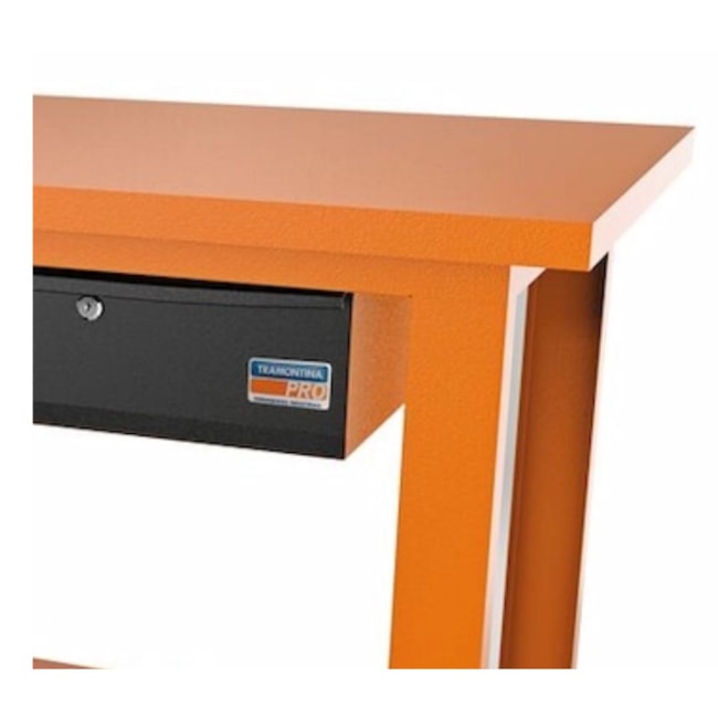 Bancada Aberta com 2 Gavetas Tampo Metálico Laranja 44954/045 TRAMONTINA PRO-4a89a80f-8b56-447a-a5af-6bd62c2f45ef