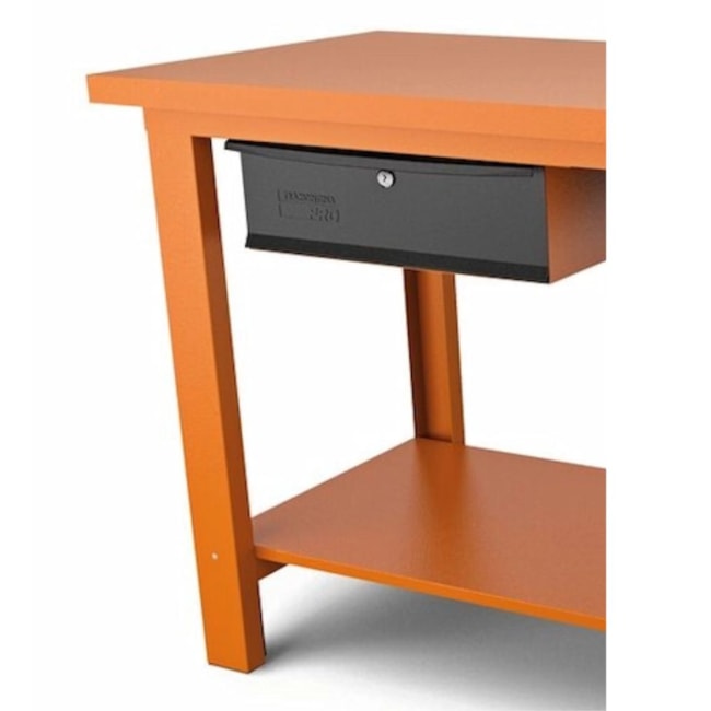 Bancada Aberta com 2 Gavetas Tampo Metálico Laranja 44954/045 TRAMONTINA PRO-24580986-7094-44a4-8a8f-d08da49721e3