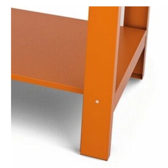 Bancada Aberta com 2 Gavetas Tampo Metálico Laranja 44954/045 TRAMONTINA PRO-77916ec4-7166-40ae-84bf-ec228a374561