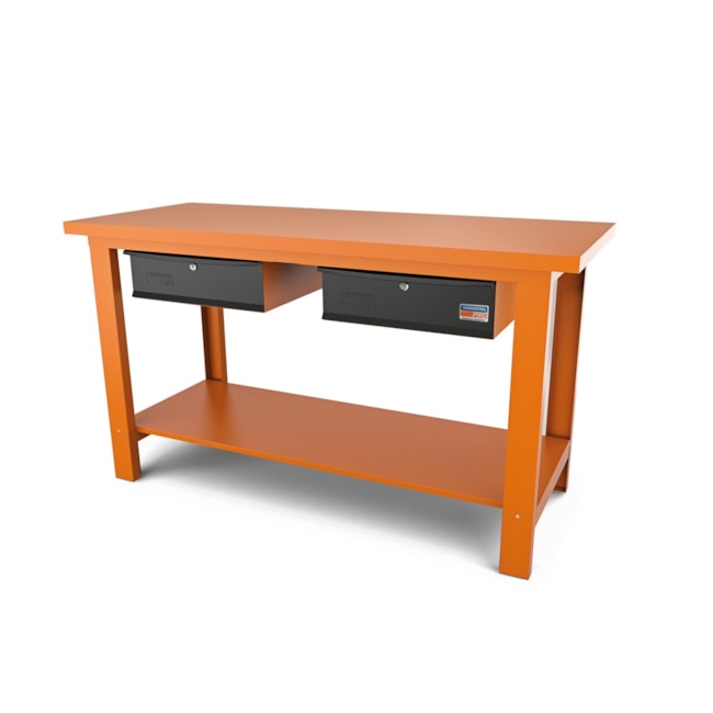 Bancada Aberta com 2 Gavetas Tampo Metálico Laranja 44954/045 TRAMONTINA PRO-18ed6dcb-b022-408f-ac00-e33232c04978