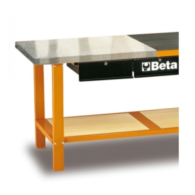 Bancada Aberta com 3 Gavetas Tampo Alumínio e Borracha C56M BETA-552aaa5a-6c99-4dd7-9821-ac74860616a0