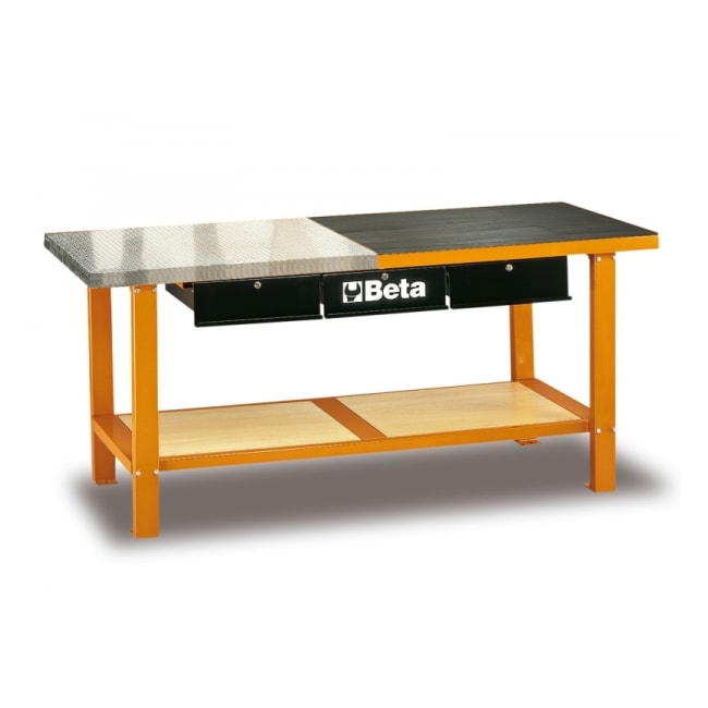 Bancada Aberta com 3 Gavetas Tampo Alumínio e Borracha C56M BETA-d7eb3b50-bbb3-46d6-8954-7892be4326b2