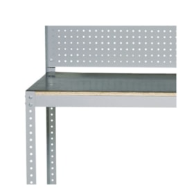 Bancada Aberta de Tampo Madeira com Painel Perfurado BM-S MARCON