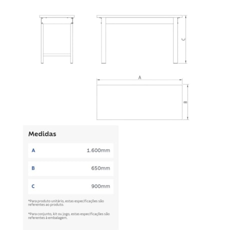 Bancada Aberta Simples com Tampo em Madeira 44954061 TRAMONTINA PRO-50ff71d4-66cc-4e4f-a01c-b5999105271e