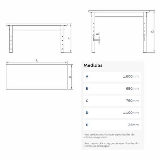 Bancada Aberta Tampo Madeira Pernas Reguláveis Azul 44954260 TRAMONTINA PRO-b13c7242-6651-4e3b-a5a6-9fd23a684d87