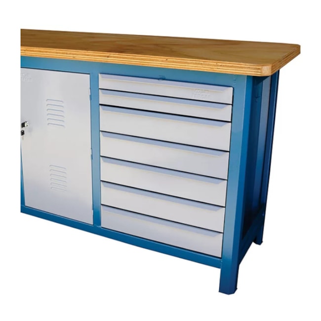 Bancada com 3 Portas e 7 Gavetas Tampo de Compensado Naval 207CDF FERCAR-44a0357b-8bd1-4897-a0a0-18ee6173979a