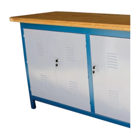 Bancada com 3 Portas e 7 Gavetas Tampo de Compensado Naval 207CDF FERCAR-b334d150-2f04-4e7b-ab98-6019fbacf498