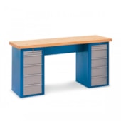 Bancada com Gaveteiro Duplo 790x1.840x890mm 220 BRUSQUE Bancada com Gaveteiro Duplo 790x1.840x890mm 220 BRUSQUE