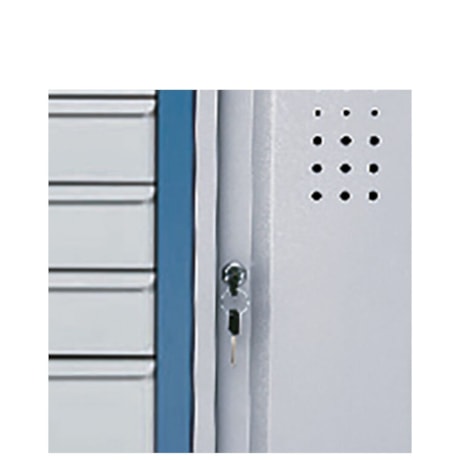 Bancada de 5 Gavetas e 1 Porta com Tampo Madeira e Painel Desmontado 2004 MARCON-0ccf0671-c77b-46e1-b75d-239f52e73f63