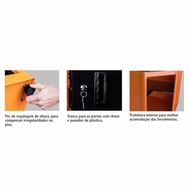 Bancada de Canto com 1 Porta Azul 44954252 TRAMONTINA PRO-5fe6ac76-0808-47a4-97cd-f34f28b68b2a