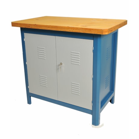 Bancada Fechada com 2 Prateleiras Azul 100CDF FERCAR-ec16e491-51c9-4df8-a404-2d05e37330d0