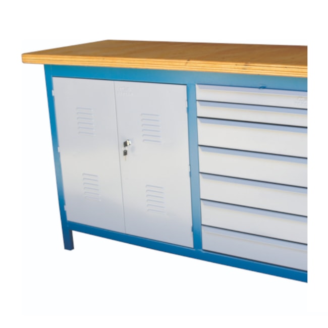 Bancada Fechada com 7 Gavetas Azul 157CDF FERCAR-8a21ffd3-ce05-4598-b958-a08339fcf440