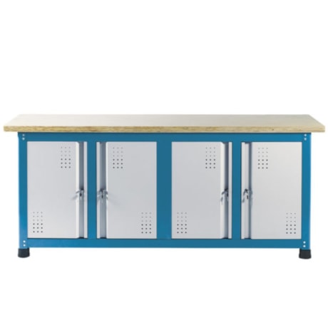 Bancada Fechada com Tampo Compensado Pinus com 4 Portas (Desmontado) BM-T MARCON-68167379-65ec-4c2d-816c-aa516bdff029