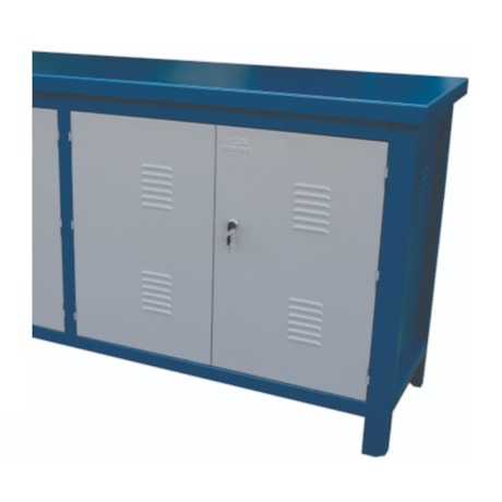 Bancada Fechada com Tampo em Aço Azul 200AF FERCAR-f444c680-ae28-4cba-82cf-c3a79557fbd6