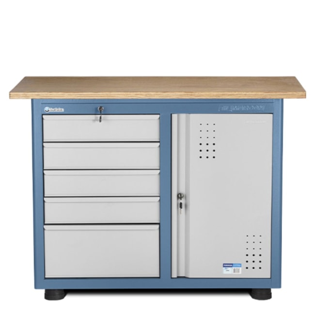 Bancada Fixa com Tampo Compensado Naval de 1 Porta e 5 Gavetas (Desmontado) 2006 MARCON-d7c2b277-8e58-4581-b1e5-76f12fefc0d8